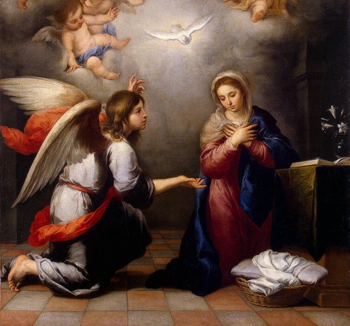 25 de março: a exatos 9 meses do Nascimento de Jesus, a Igreja celebra a  Anunciação a Maria e, graças ao seu “sim”, a Concepção do Filho de Deus por  obra do